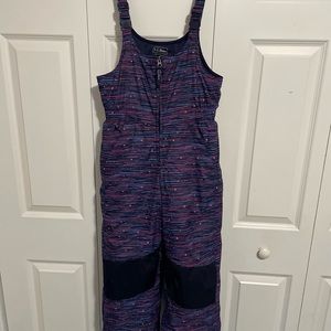 LL Bean girls snow pants Size 12